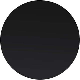 35.4 Inch Round Tempered Glass Table Top, Durable Black Scratch-Resistant Surface for Indoor and Outdoor Use, Modern Design Easy to Clean Dining Table Replacement
