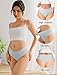 voenxe Seamless Women Underwear Thongs,High Waisted Ladies No Show Panties Line,Breathable Comfortable Workout Undies,Soft Invisible String,5-Pack Basics