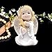 Comfy Hour Faith and Hope Collection Praying Girl Angel and Cross Figurine, Keepsake, My First Communion, Resin