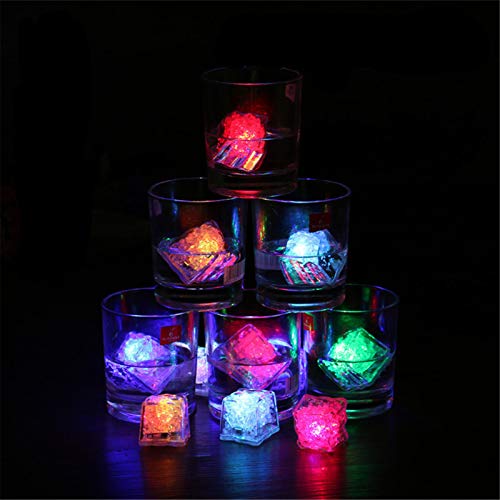 Cubos de Hielo LED Multicolor Impermeables 24 Piezas miniatura 5