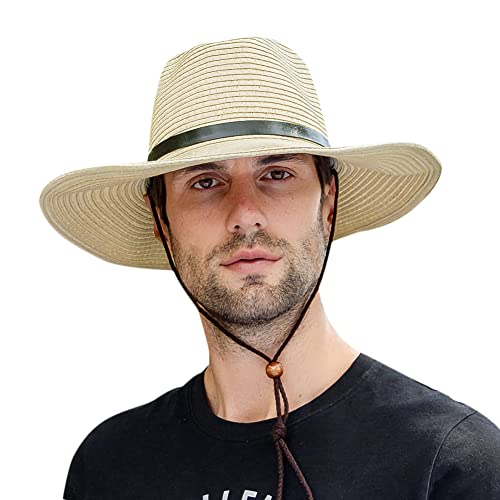Sombrero Vaquero de Paja para Mujer Talla Única Beige miniatura 1