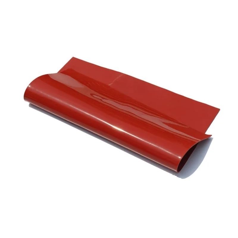 1PC Gummi-Silikonmatte, rotes und schwarzes durchscheinendes Silikonblatt, 20 * 20 Zoll, Dicke 1/2/3/4/5 mm, for Varistoren(Red,3mm)