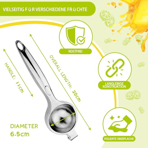 Presse Agrumes Manuel - Presse-citron, Presse Fruit, Adapté À Tous Les Agrumes, Pour Maximiser La Fraîcheur Et Le Goût, Facile À Utiliser, Passe Au Lave-vaisselle - Pour Bar, Cuisine, Restaurant – Image 4