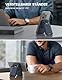Lamicall Handy Kartenhalter für MagSafe Wallet - Ultra Leichter Vegan Leder Verstellbarer Ständer, Karten Halter mit 3 Kartenfächer, Magnetischer Wallet Halter für iPhone 16 15 14 13 12 Pro Max Plus