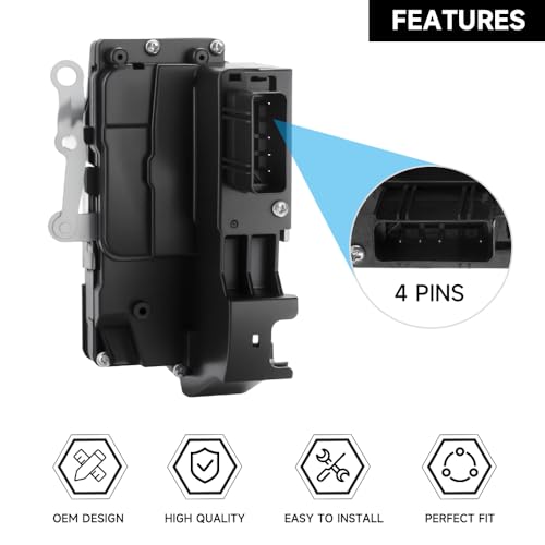 Image of Rear Left Side Power Door Lock Actuator - Compatible for Ford Escape 2001-2007 - Replace Part 6L8Z7826413B