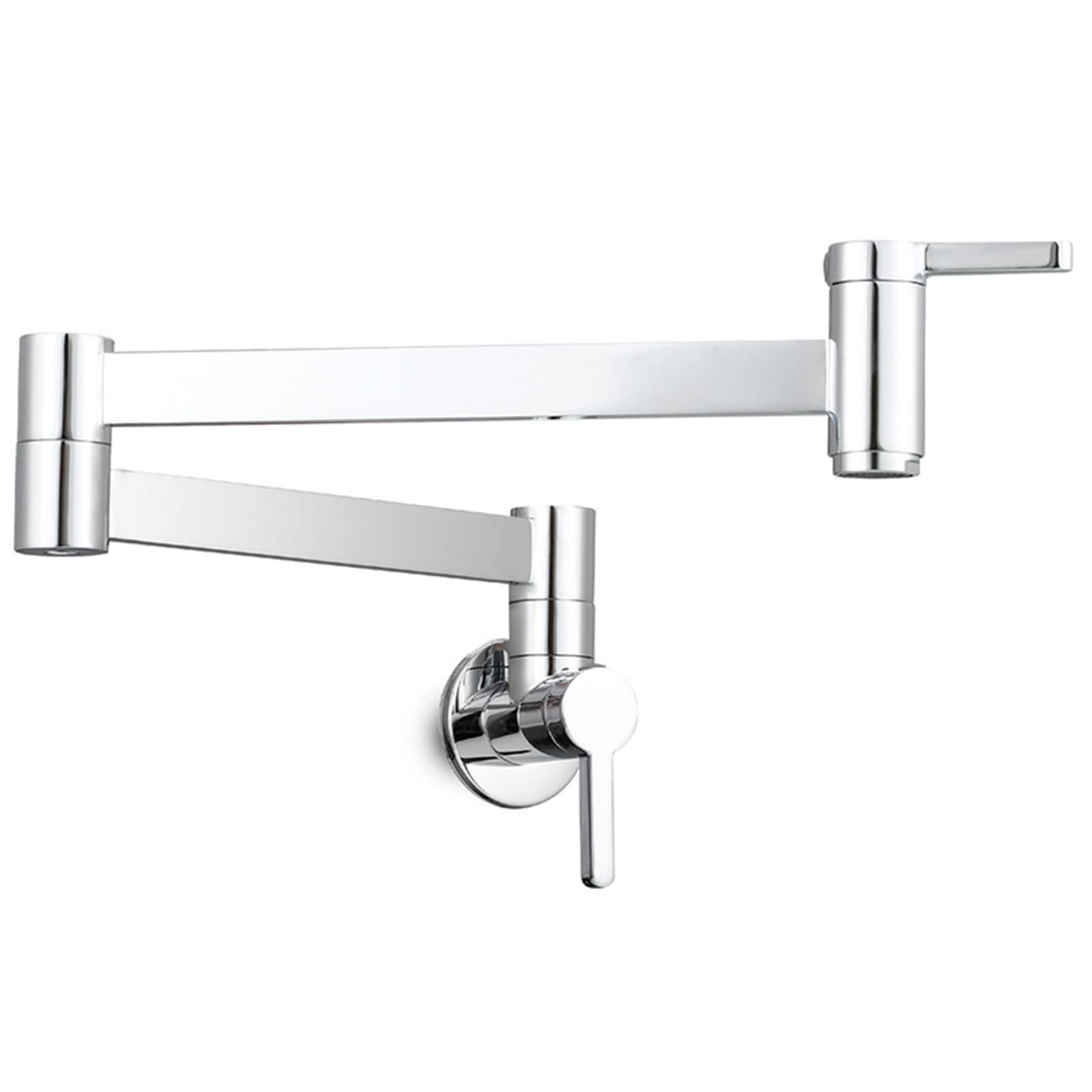 Robinet pliable mural à double articulation en laiton pour grand faitout