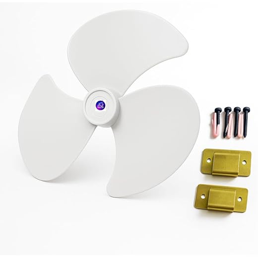 ARUYIR Wall Mounted Fan Clamp With Screws & 3 Blade Plastic
