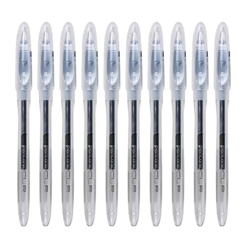 Image of Pentonic 0.7mm CLR Ball Pen | Transparent Body, Blue Ink (Pack of 10)