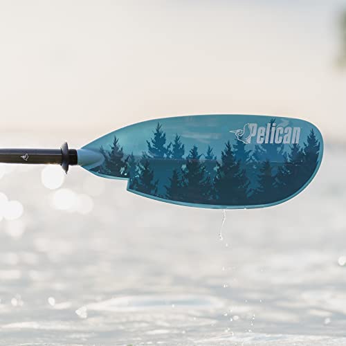 Image of Pelican Symbiosa Kayak Paddle - Adjustable Fiberglass Shaft with Nylon Blades - Lightweight - 90.5in 240cm to 98.5in 250cm