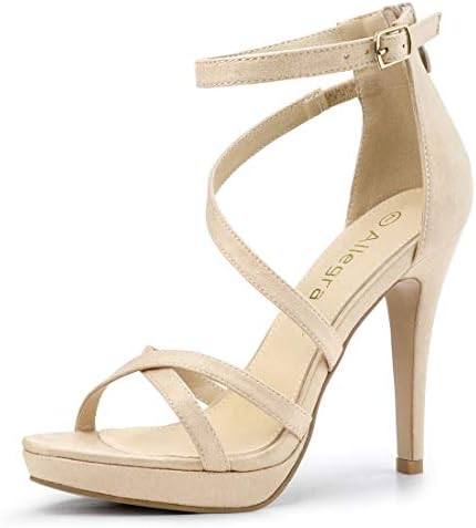 strappy heels beige