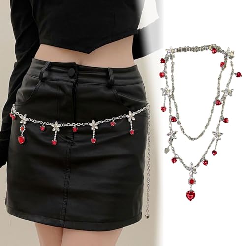 Female Elastic Belt Adjustable Waist Chain Hollows Tassels Trend Waists Belts For Women's Dresses2