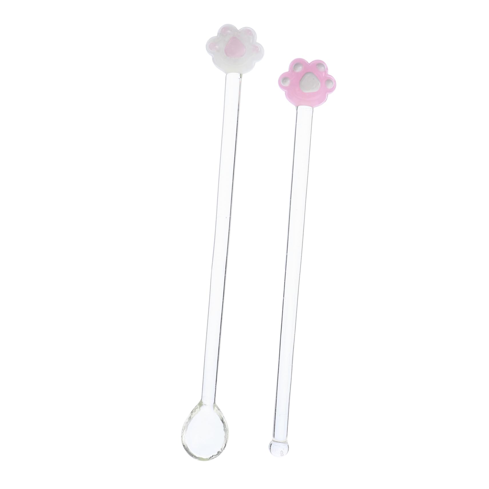 Alipis 1Set Glass Swizzle Stick and Spoon Reusable Juice Stirrer for Cocktails and More Creative Drink Accessories for Home Bar and Shop