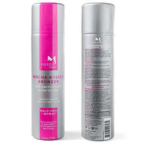 Mystic Tan Mocha-Kyssed Sunless Self Tanner Spray, 6 oz