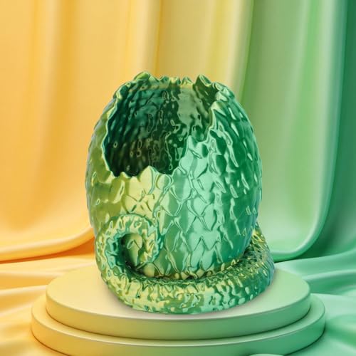 Image of 3DHoJor Silk PLA Filament 1.75mm Dual Color PLA 3D Printer Filament 2 in 1 Coextrusion 1KG Spool(2.2lbs) 3D Printing Filament Dimensional Accuracy + /- 0.03mm Fits for Most FDM 3D Printers-Gold Green
