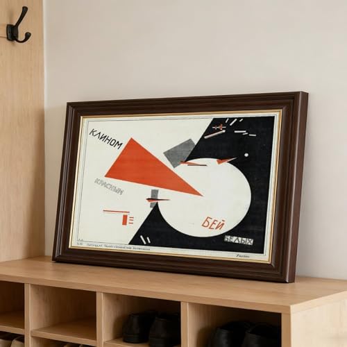 Impression sur toile affiche Union soviétique déco murale rétro avec cadre suspendu