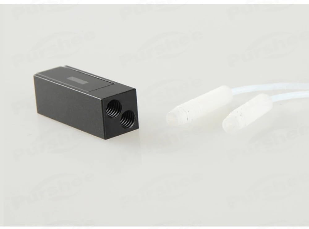 Quarz-Durchflussküvette mit M6-Gewindeanschlüssen (200 µl)
