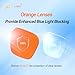 Goiteia 100% Orange Blue Light Blocking Glasses-Amber Tint Gaming Glasses for Better Sleep/Eyes Strain/Light Sensitive-Ultra Light & Spring Hinges for Better Comfort