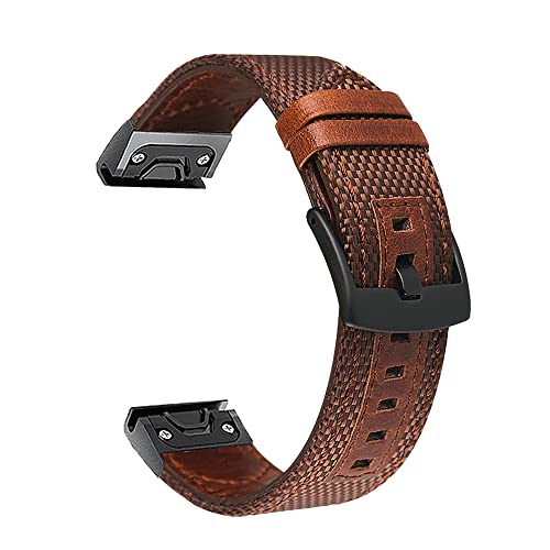 Bracelet de montre en toile 22mm agate pour montre Garmin Fenix
