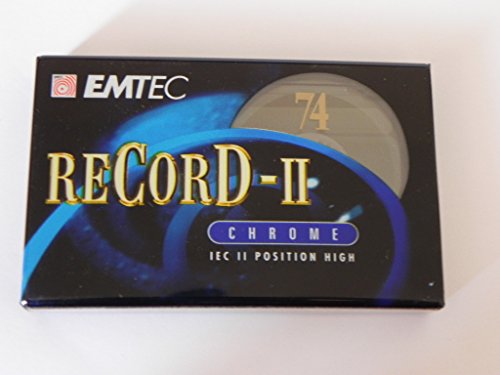 Cassetta audio emtec 74 confezione da 10 pezzi