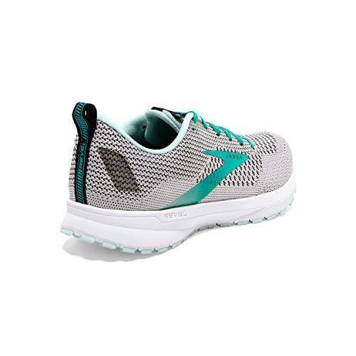 Brooks Brooks Women's Revel 4 Running Shoe - Grey/Fair Aqua/Black - 8.5