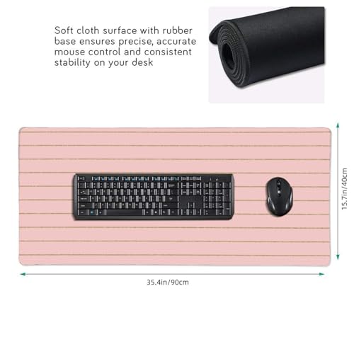 Clavier PC stable grâce au grand tapis de souris rétro à base caoutchouc - 2