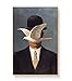 JCYMC Jigsaw Puzzle 1000 Pièces René Magritte Surréalisme Oeuvre Reproduction Affiches Bois Jouets pour Adultes Jeu De Décompression Jq405Mk
