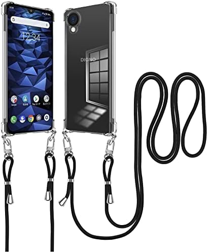 Amazon.co.jp: DIGNO BX2 A101KC ケース クリア ネックストラップ  
