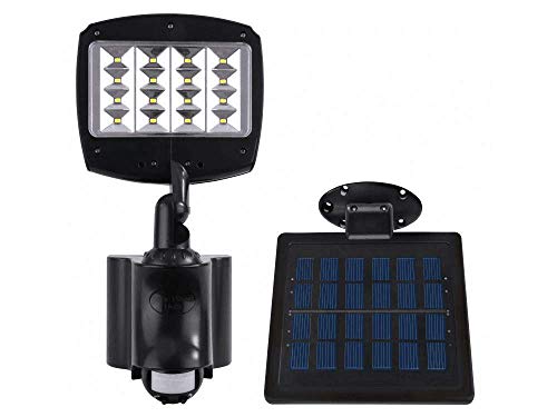 Preisvergleich Produktbild RITOS Solar LED Außenstrahler mit Bewegungsmelder, schwarz