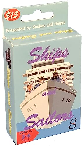 Ships and Sailors Card Game, Trick Taking Game for 2-6