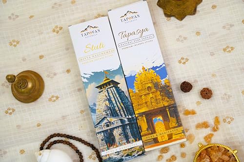 Image of Premium Sandal & Nagchampa Incense Sticks | Handcrafted Organic Dhoop for Meditation, Purification & Aromatherapy | Long-Lasting Fragrance | 80 Sticks - Pack of 2