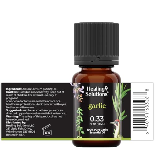 Aceite Esencial de Ajo Healing Solutions 0.33 oz miniatura 2