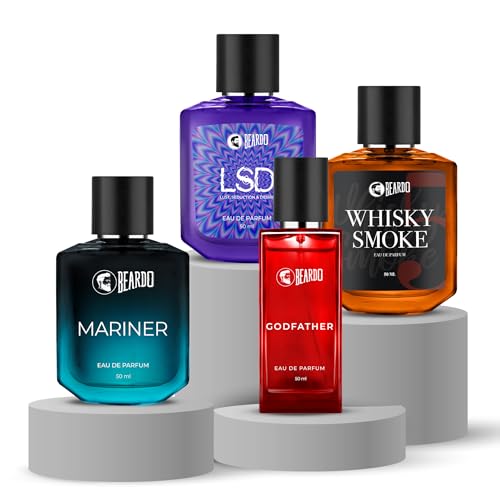BEARDO Mariner, LSD, Whiskey Smoke & GodFather Perfume For Men (50Ml - Image 2