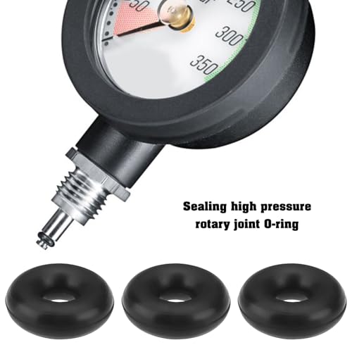 Image of Create idea 10PCS O-Ring for Sealing The High-Pressure Swivel Size 1.4 x 1.5mm Compatible With Finimeter High Pressure Swivel Dive Pressure Gauge O-Ring