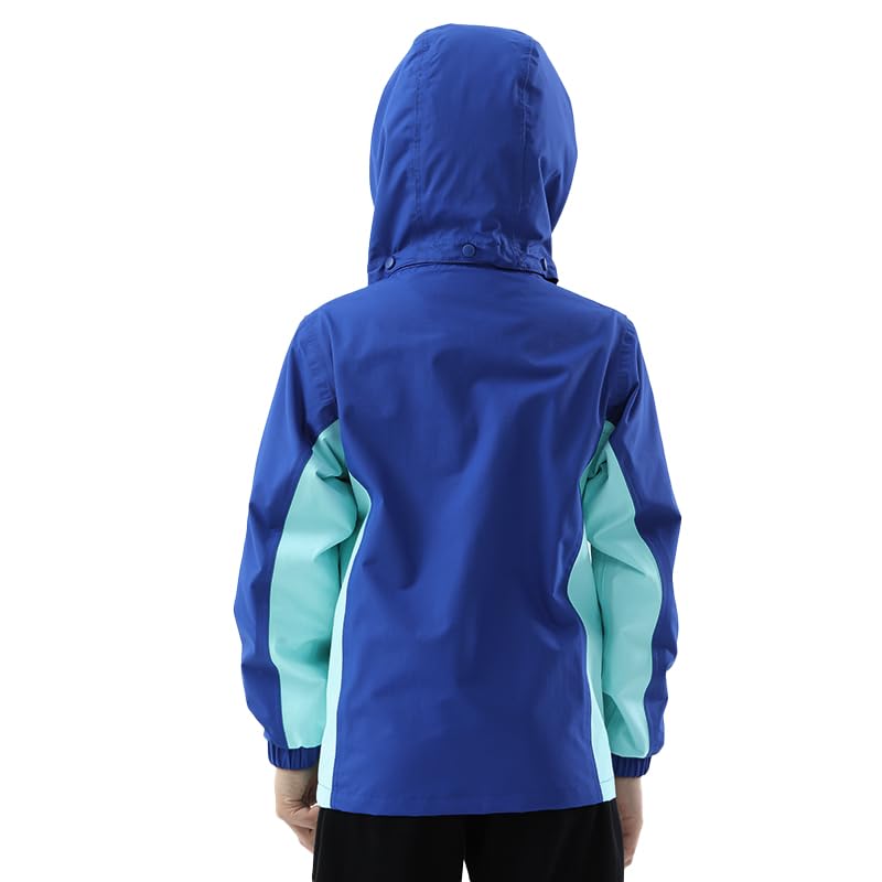 Image of Girls Boys Rain Jackets, Lightweight Waterproof Kids Rain Coats with Hood Windbreakers for Kids