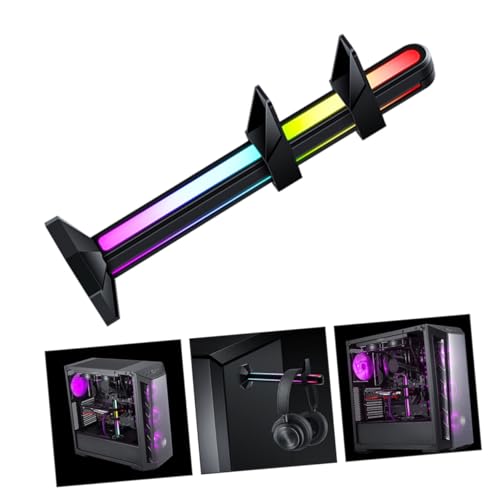 Support de carte graphique réglable en ABS noir avec éclairage ARGB synchronisé pour PC DIY - 2
