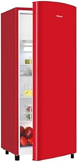 Hisense Frigorífico de una puerta RR220D4ERE Capacidad 165 L Altura 128 cm Color Rojo Clase energética E