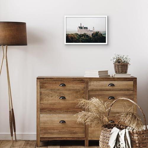 Americanflat 11x17 Picture Frame with Polished Plexiglass - Streamline Collection - Thin Border Picture Frame for Wall Display - Hanging Hardware Included - White