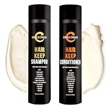 New Hair Keep Combo - Hair Growth Shampoo & Conditioner - Challenger DHT Blocking Premium Combo - w/Baicapil, Capixil, Rejuvasoft, HairSpa, Caffeine, Biotin, Argan Oil, Coconut Oil & more!