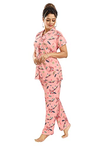 Image of Creation Butter Fly Print Night Suit for Women /Girls