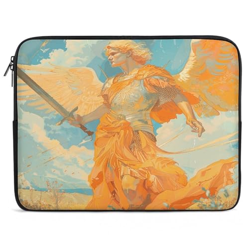 Funda para computadora a prueba de golpes y resistente al agua con estampado de Ángel de 10 a 17"