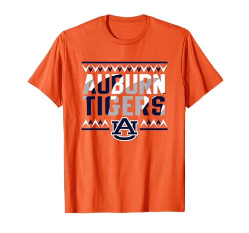 Auburn Tigers Retro Sharktooth Orange Officially Licensed T-Shirt