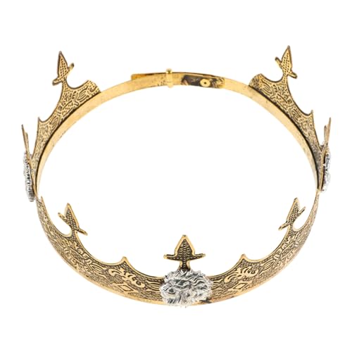 LRXIYODE de Rey Elegante Estilo Europeo Vintage para Hombres y Príncipes Accesorio de Disfraz Real para Fiestas Bodas y Actuaciones de Príncipe Retro Noble para Eventos