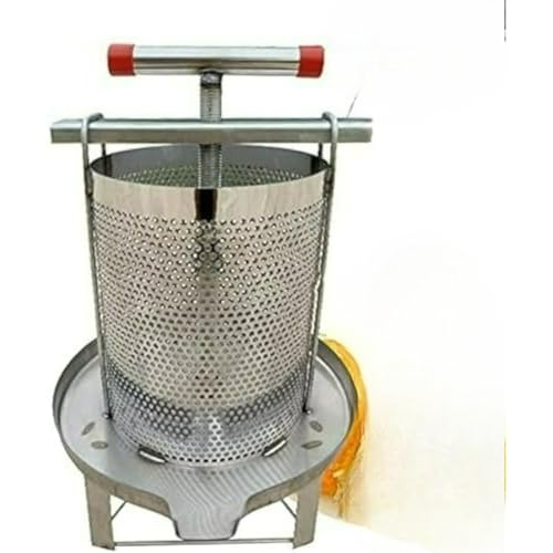 Wnbsiue蜂蜜ジューサー 蜜を絞り器 蜜圧縮製蝋器 ステンレス鋼蜂蜜濾過器(無料フィルターバッグ3枚)使いやすい 分離器 家庭用 砂糖絞り器 業務用 野菜脱水機