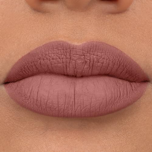 Image of Essence 8h matte liquid lipstick 02 Silky Hazelnut, matte lip colour, hazelnut, long-lasting colour, full coverage, 2.5 ml