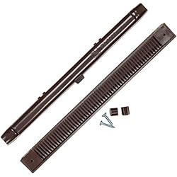 Ventana con ranura para goteo, 407 mm, color marrón para ventanas de doble acristalamiento y madera, reduce la condensación, humedad y vapor en ventanas totalmente ajustable