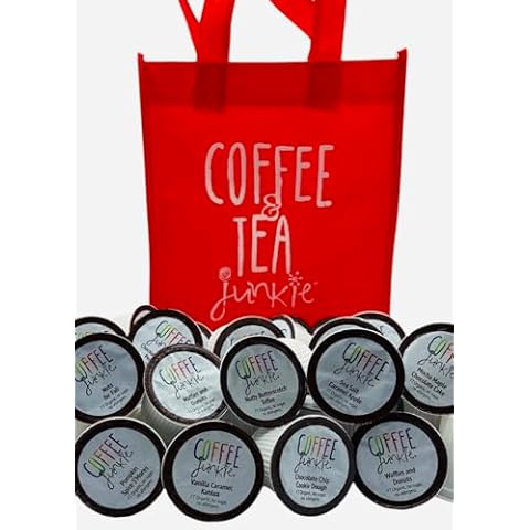 Coffee Junkie - Fall Collection K Cups, 9 Medium Roast K Cups Coffee Flavors, 2.0 K Cup Brewers Compatible, 36 + 1 K Cups Variety Pack Cover