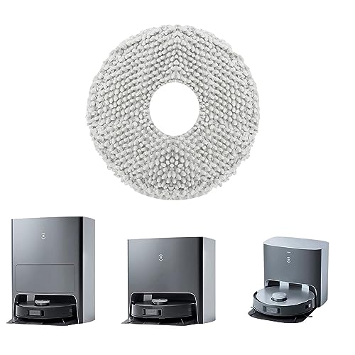 4X Mop Cloth Robotic Vacuum Cleaner Spare Replacement Mopping Cloths Tool Sweeping Parts Compatible for P10/QRevo Fine Fibermaterial Mop Pads Cleaning Cloths Vacuum Cleaner Parts Mop Pad Floor