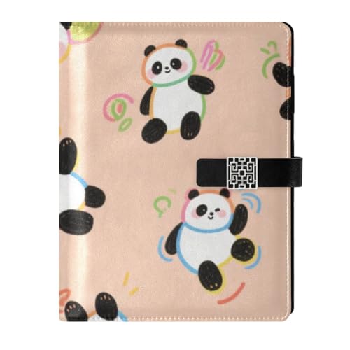 Carnet panda rose en cuir à spirale pour ne plus rater vos notes de cours
