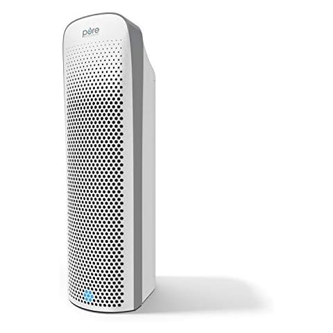 Pure Enrichment PureZone Elite True HEPA Large Room Tower Air Purifier with Air Quality Monitor, 4 Stage Filtration and UV-C Light, Helps Destroy Bacteria, Smoke, Pollen & Dust (White) Cover