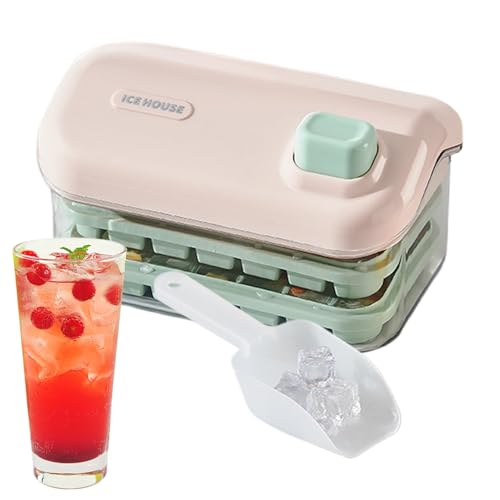 Ice Tray with Lid and Bin | Double Layer Ice Mold Tray with Container and Shovel - Specialty Tools for Picnic, Camping, Gathering, Indoor Home, Outdoor Travel Use - Image 8